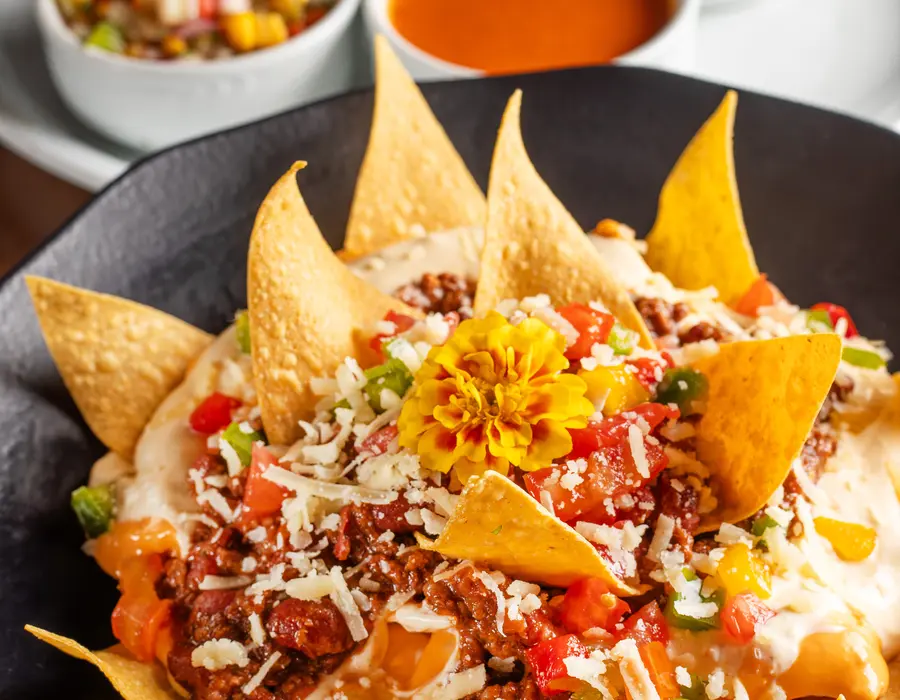Nachos para compartilhar no Rosa Mexicano